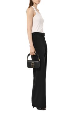 Женская сумка VERSACE JEANS COUTURE черного цвета, арт. 74VA4BR2/ZS585 | Фо то 7 (Сумки-технические: Сумки top-handle; Материал: Текстиль)