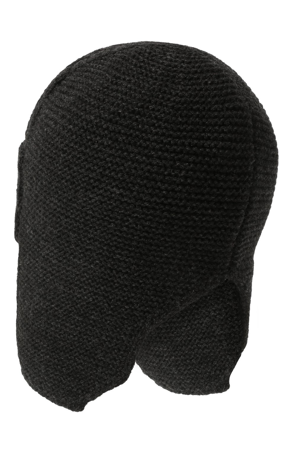 Мужская шапка-ушанка bright CANOE темно-серого цвета, арт. 3447928 | Фото 2 (Материал: Текстиль, Шерсть, Синтетический материал; Кросс-КТ: Трикотаж)