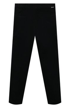 Детские хлопковые брюки PAOLO PECORA MILANO темно-синего цвета, арт. PP3436/14A-16A | Фото 2 (Случай: Повседневный; Материал сплава: Проставлено; Нос: Не проставлено; Материал внешний: Хлопок)