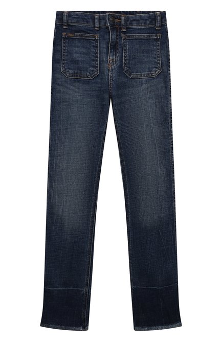 Детские джинсы POLO RALPH LAUREN синего цвета по цене 12700 руб., арт. 313832766 | Фото 1