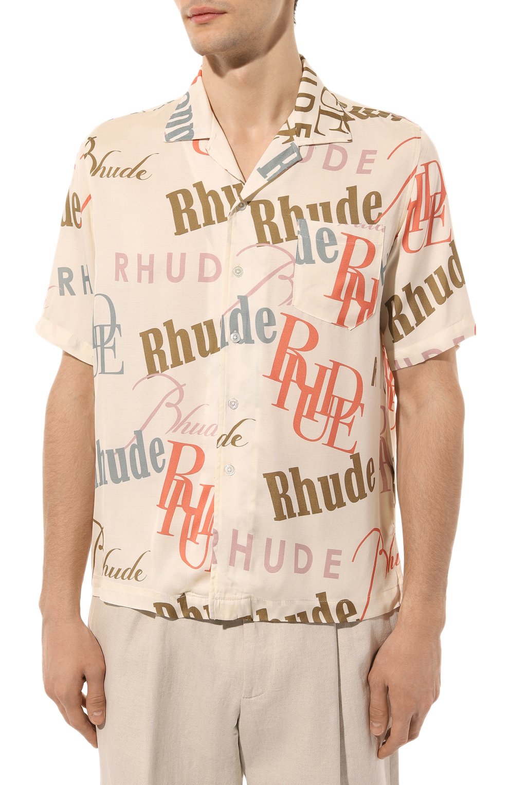 Шелковая рубашка Rhude  RHPS23SR05092197 Фото 3