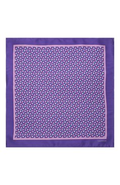 Мужской комплект из галстука и платка LANVIN фиолетового цвета, арт. 4250/TIE SET | Фото 4 (Материал: Текстиль, Шелк)