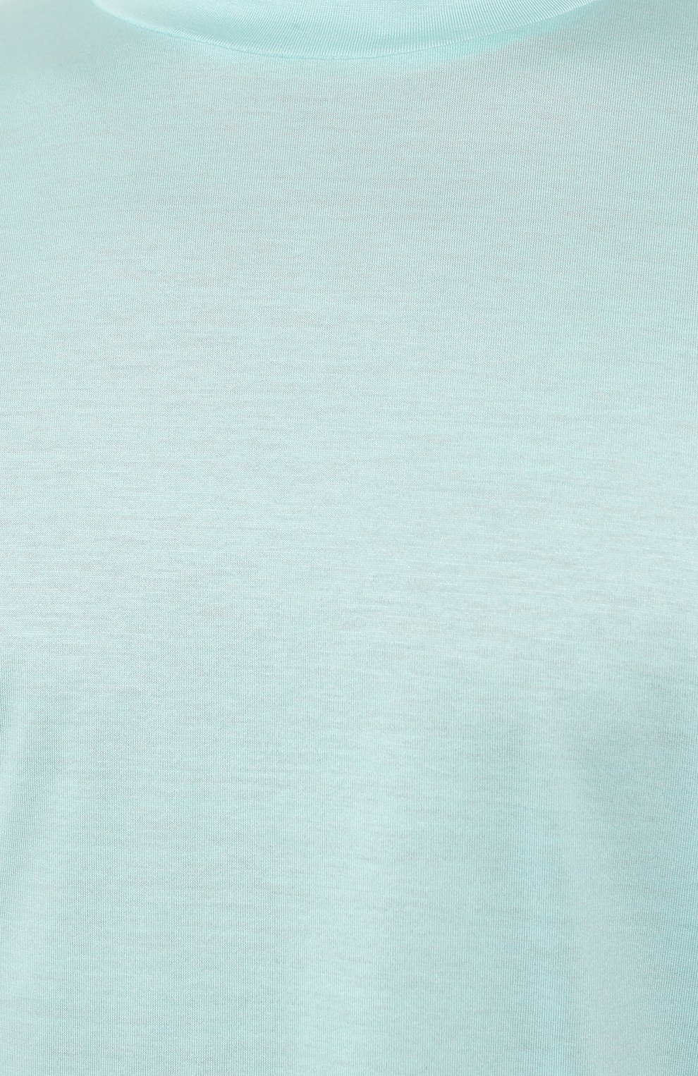 Мужская футболка EMPORIO ARMANI бирюзового цвета, арт. 6R1TB3/1JUVZ | Фото 5 (Принт: Бе з принта; Рукава: Короткие; Длина (для топов): Стандартные; Материал сплава: Проставлено; Материал внешний: Хлопок, Лиоцелл, Растительное волокно; Драгоценные камни: Проставлено; Стили: Кэжуэл)