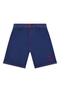 Детские джинсовые шорты GUCCI синего цвета, арт. 680088/XDBVU | Фото 1 (Кросс-КТ: Деним; Материал сплава: Проставлено; Нос: Не проставлено; Материал внешний: Хлопок)