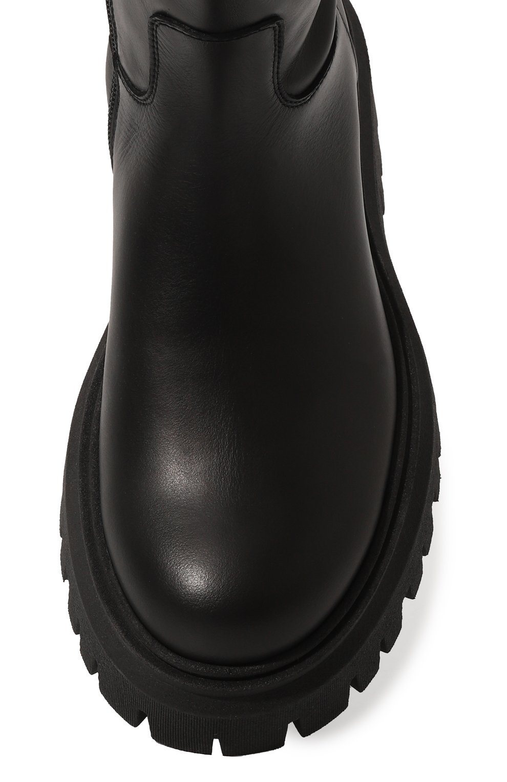 Детские кожаные сапоги JARRETT черного цвета, арт. JE3ST07A/VIT.AMBRA/35-40 | Фото 4 (Материал утеплителя: Натуральный мех; Материал сплава: Проставлено; Нос: Не проставлено)