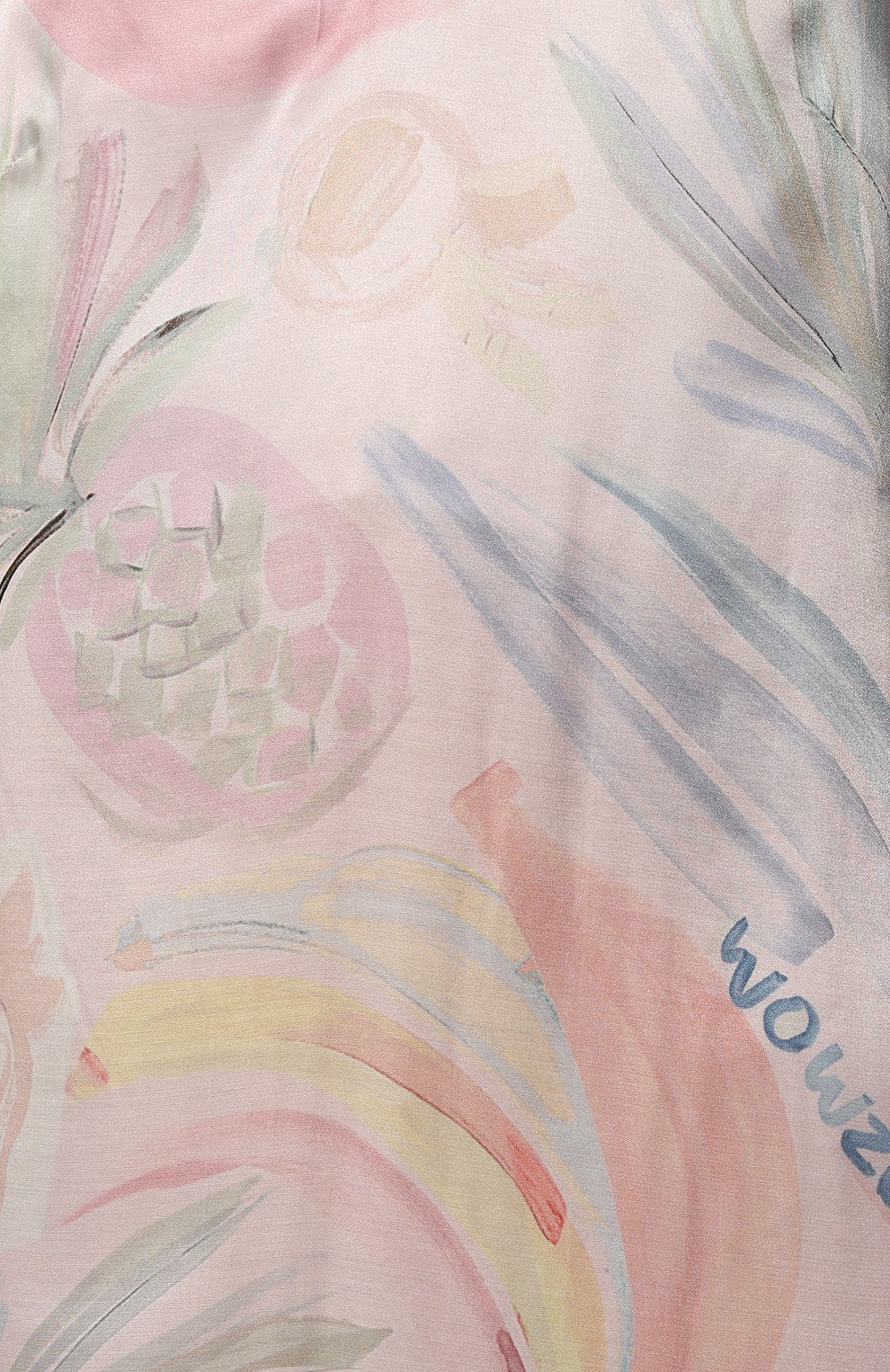 Женская сорочка из шелка и хлопка ANY WOWZERS розового цвета, арт. DRS01-BNZP | Фото 5 (Материал внешний: Шелк, Хлопок)