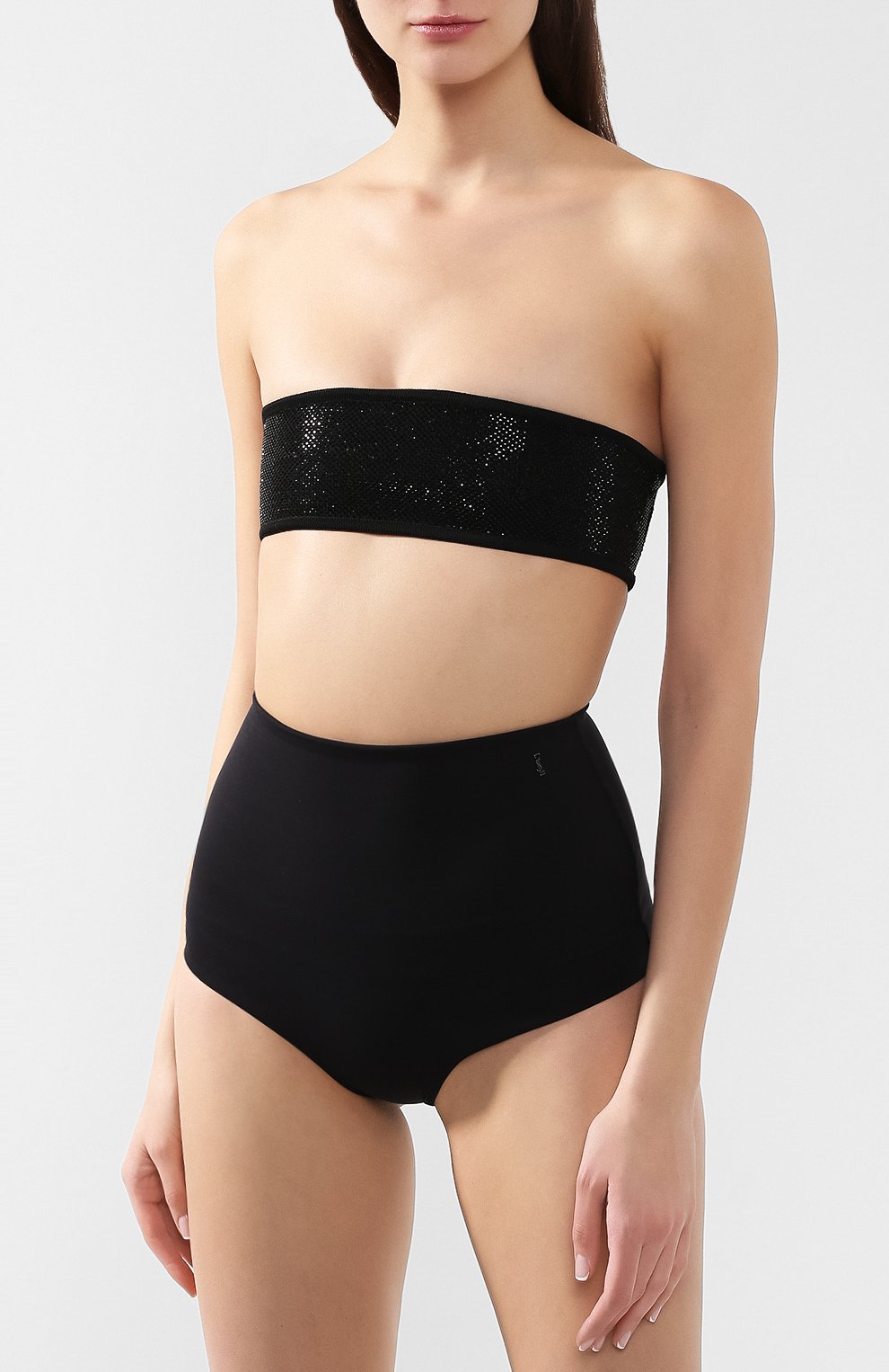 Женские шорты SAINT LAURENT черного цвета, арт. 553628/Y146G | Фото 3 (Женское Кросс-КТ: Шорты-одежда; Длина Ж (юбки, платья, шорты): Мини; Материал внешний: Синтетический материал; Региональные ограничения белый список (Axapta Mercury): RU; Материал сплава: Проставлено, Проверено; Нос: Не проставлено; Статус проверки: Проверено)