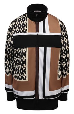 Женский кардиган VALENTINO бежевого цвета, арт. WB3MF12I6P5 | Фото 1 (Рукава: Длинные; Материал внешний: Синтетический материал; Длина (для топов): Стандартные; Стили: Спорт-шик; Женское Кросс-КТ: Кардиган-одежда; Материал подклада: Купро)