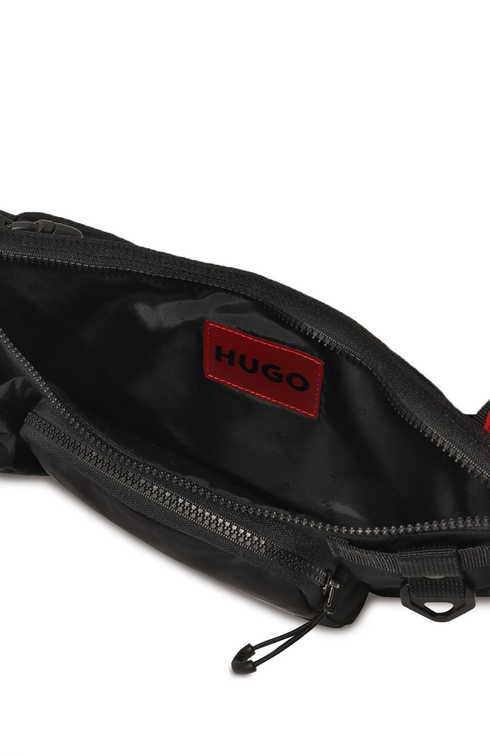 Текстильная поясная сумка HUGO 50482315, цвет чёрный, размер NS - фото 5