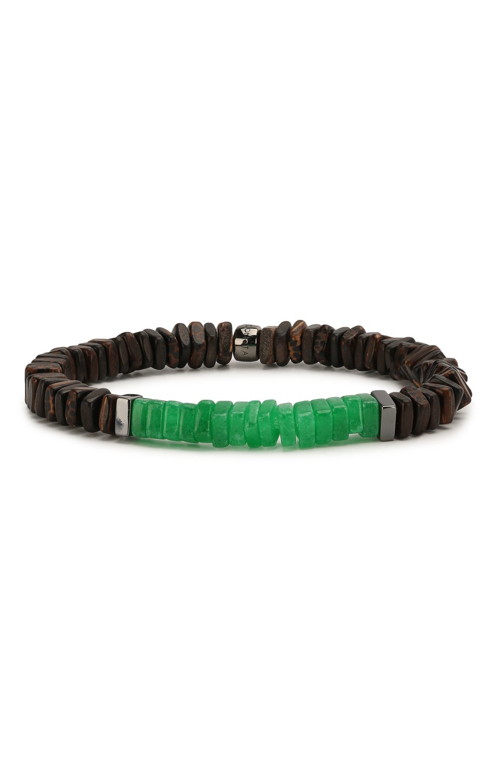 Мужской браслет TATEOSSIAN зеленого цвета, арт. BR0618 | Фото 1 (Материал: Растительное волокно)