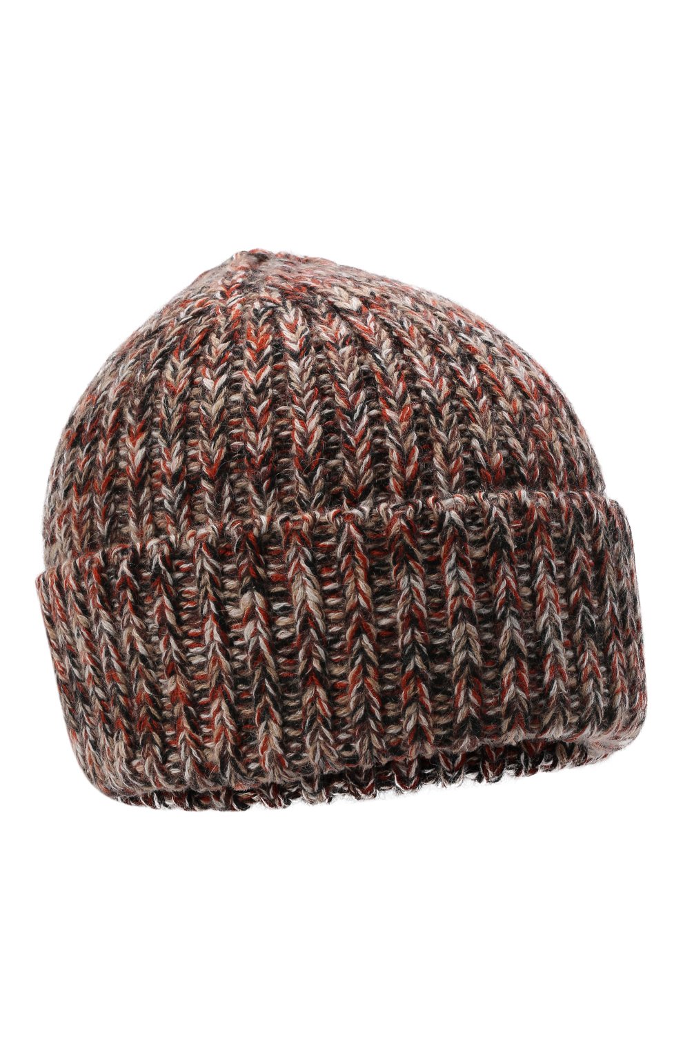 Женская шапка из кашемира и шерсти CHLOÉ коричневого цвета, арт. CHC21WMB03630 | Фото 1 (Материал: Текстиль, Кашемир, Шерсть)