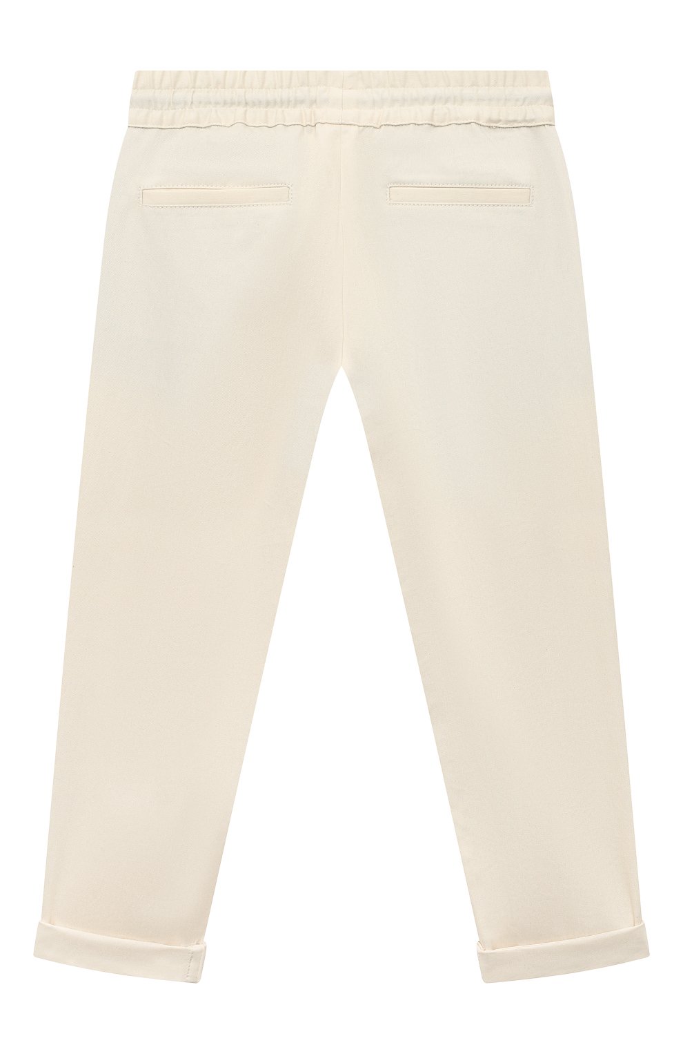 Детские хлопковые брюки BRUNELLO CUCINELLI  цвета, арт. BS443P503B | Фото 2 (Случай: Повседневный; Материал внешний: Хлопок)