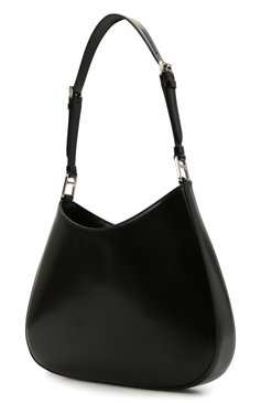 Женская сумка cleo PRADA черного цвета, арт. 1BC156-ZO6-F0002-HOO | Фото 4 (Сумки-технические: Сумки top-handle; Размер: medium; Материал: Натуральная кожа; Ремень/цепочка: На ремешке)