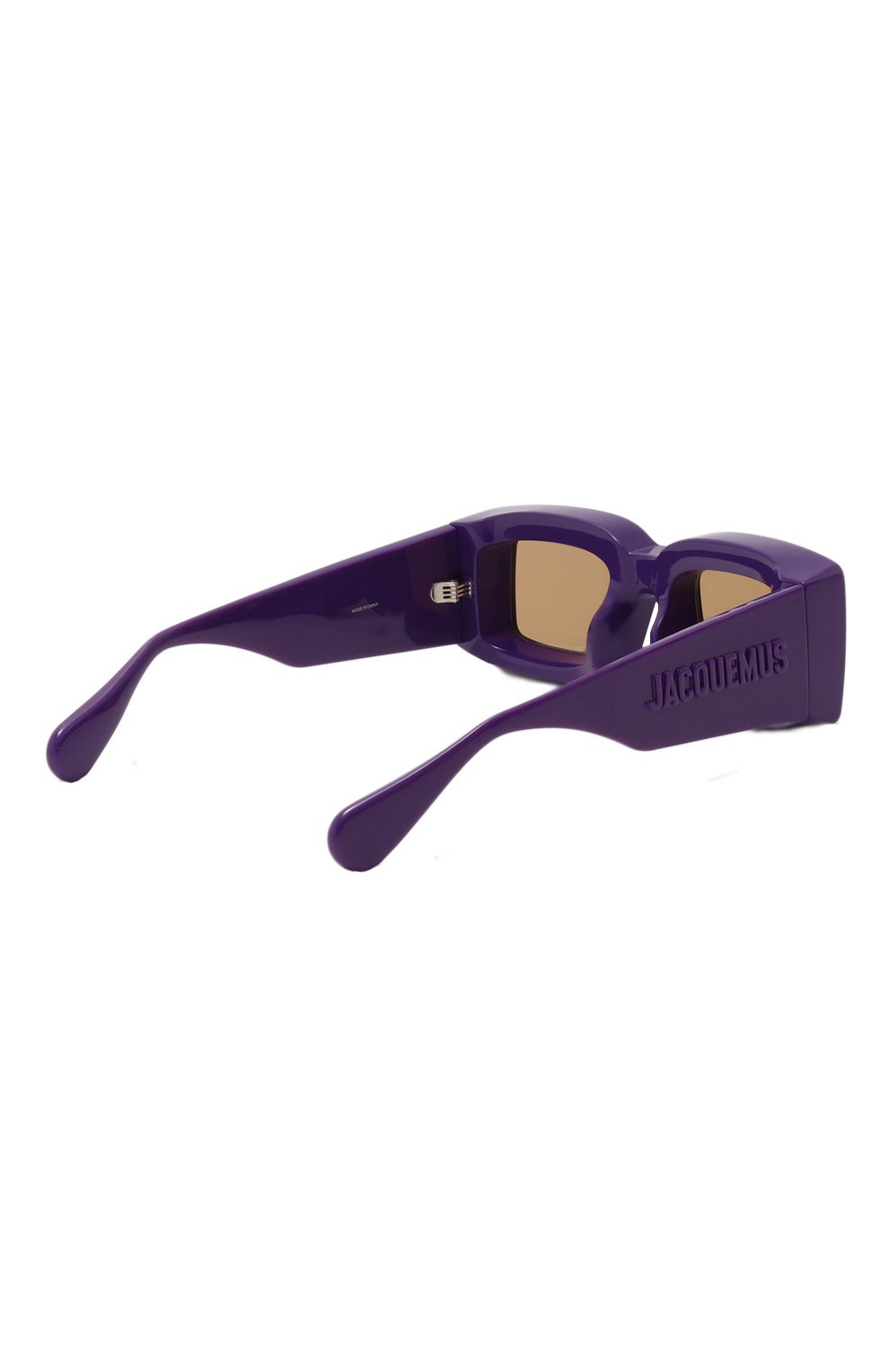 Женские солнцезащитные очки JACQUEMUS фиолетового цвета, арт. LES LUNETTES TUPI MULTI PURPLE | Фото 5 (Кросс-КТ: С/з-унисекс; Материал: Пластик; Тип очков: С/з; Оптика Гендер: оптика-унисекс; Очки форма: Прямоугольные)