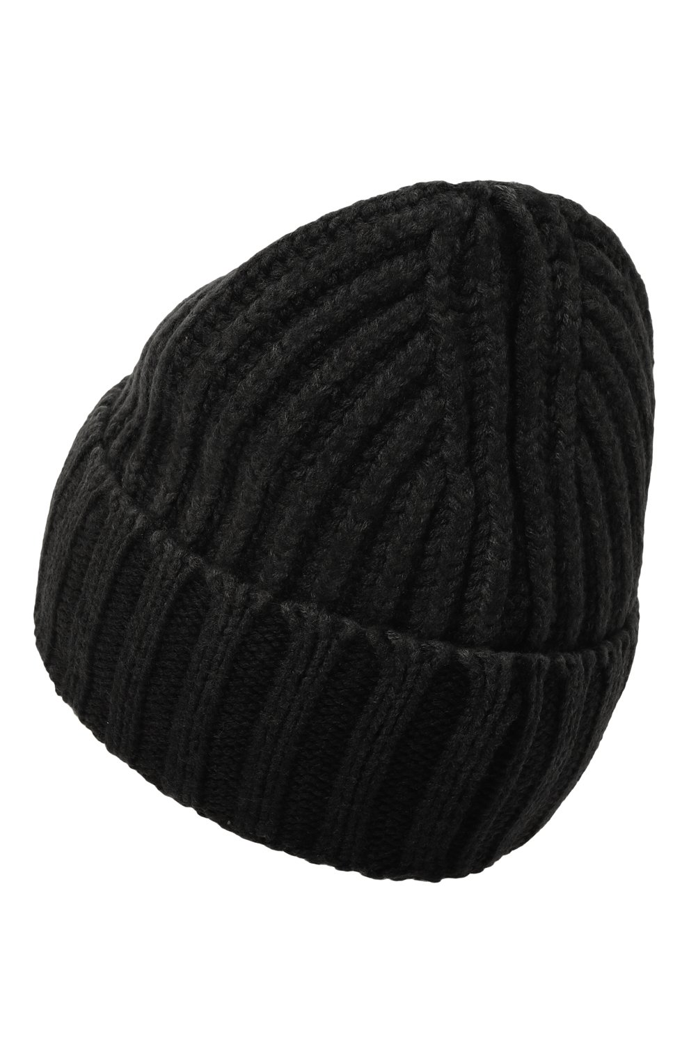 Мужская шерстяная шапка HERON PRESTON темно-серого цвета, арт. HMLC007F22KNI0011100 | Фото 2 (Кросс-КТ: Трикотаж)