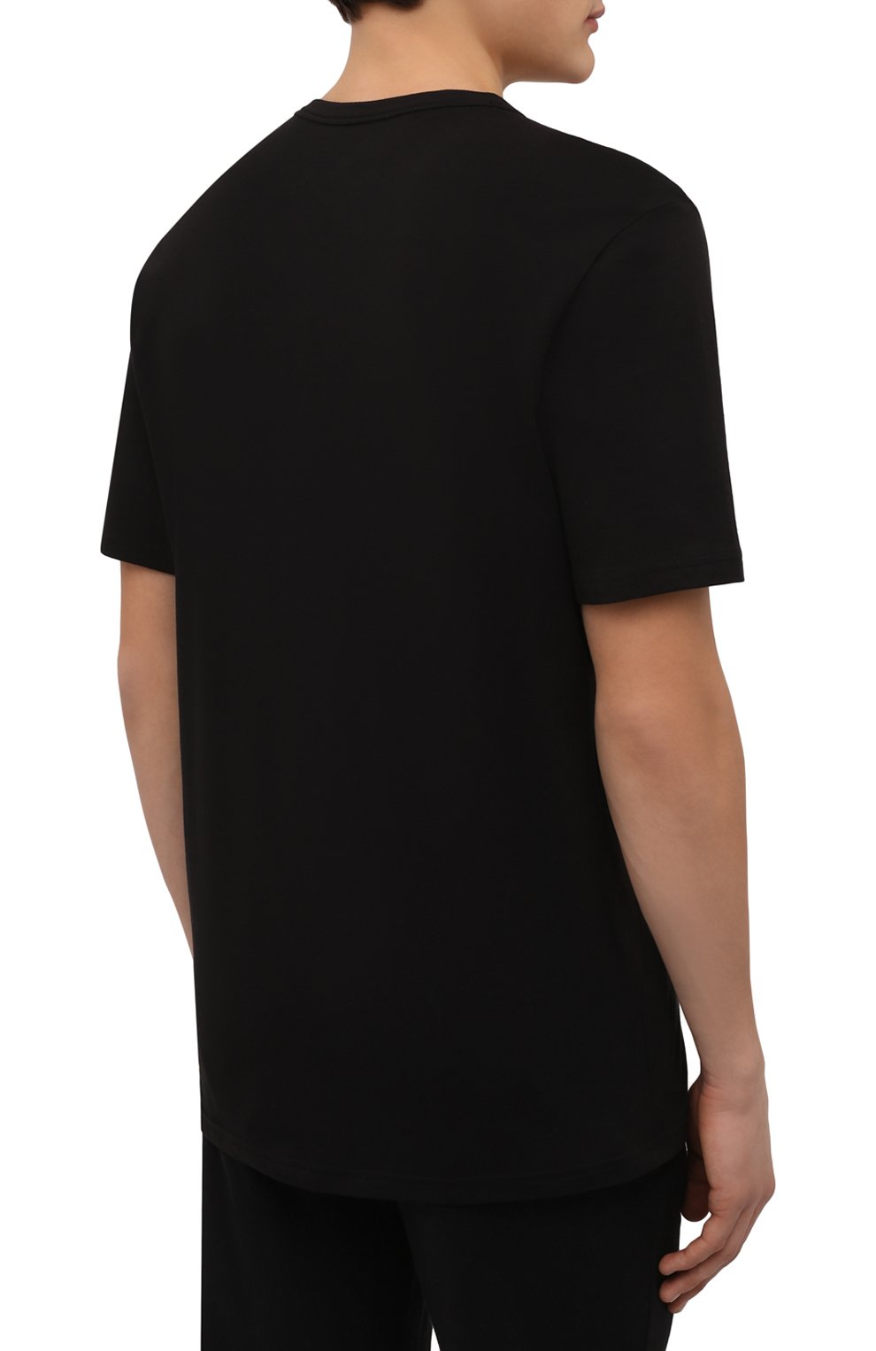 Мужская футболка CALVIN KLEIN черного цвета, арт. NM2192E | Фото 4 (Кросс-КТ: домашняя одежда; Рукава: Короткие; Материал внешний: Синтетический материал, Хлопок; Длина (для топов): Стандартные)