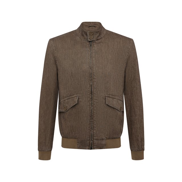 фото Бомбер из хлопка и льна herno