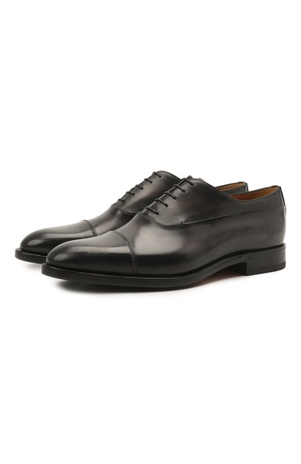 Мужские кожаные оксфорды BERLUTI черного цвета по цене 211500 руб., арт. S5501-001 | Фото 1