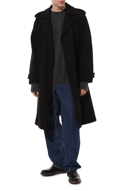 Мужские кожаные дерби MOMA черного цвета, арт. 2AS425-NAC | Фото 2 (Материал внутренний: Натуральная кожа)