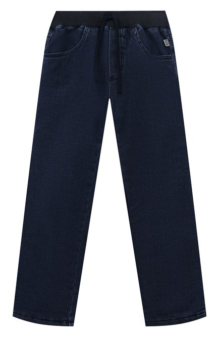 Детские джинсы IL GUFO темно-синего цвета по цене 22650 руб., арт. A23PLR02J0039/5A-8A | Фото 1