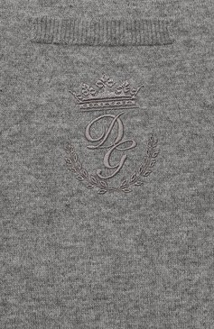 Мужского кашемировые джоггеры DOLCE & GABBANA темно-серого цвета, арт. L4KP00/JAW00/8-14 | Фото 3 (Unisex kids: Брюки; Региональные ограничения белый список (Axapta Mercury): RU; Мальчики Кросс-КТ: Джоггеры-одежда, Брюки-одежда; Ростовка одежда: 10 - 11 лет | 140 - 146см, 12 лет | 152 см, 8 лет | 128 см)