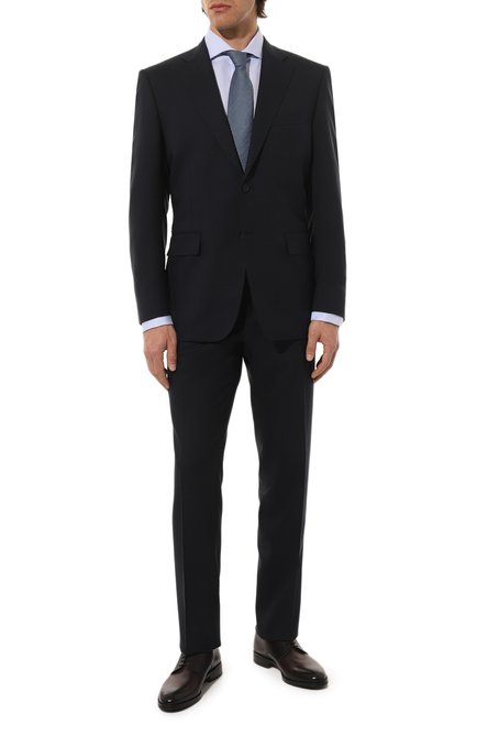 Мужской шерстяной костюм CANALI темно-синего цвета по цене 133500 руб., арт. 11220/10/FC04480 | Фото 1