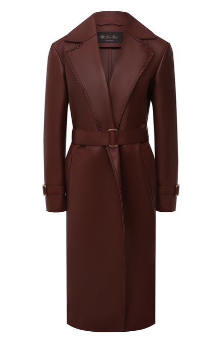 Женское кожаное пальто LORO PIANA коричневого цвета по цене 1320000 руб., арт. FAL7297 | Фото 1