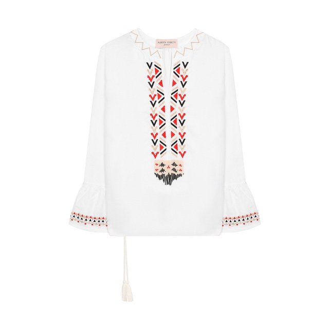 Хлопковая блузка Alberta Ferretti junior
