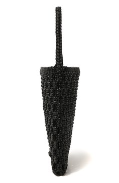 Женский сумка-тоут woven YUZEFI черного цвета, арт. YUZC0-HB-WT-01 | Фото 4 (Сумки-технические: Сумки-шопперы; Размер: medium; Материал: Текстиль, Экокожа)