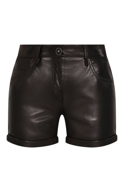 Женские кожаные шорты TOM FORD черного цвета по цене 239000 руб., арт. SHL001-LEX228 | Фото 1