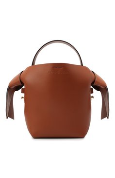 Женская сумка musubi mini ACNE STUDIOS коричневого цвета, арт. A10093 | Фото 1 (Сумки-технические: Сумки через плечо, Сумки top-handle; Материал: Натуральная кожа; Размер: mini; Ремень/цепочка: На ремешке)