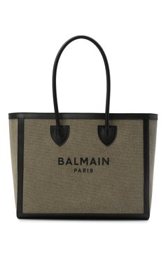 Женский сумка-тоут b-army 42 BALMAIN хаки цвета, арт. VN1S615/TCPY | Фото 1 (Сумки-технические: Сумки-шопперы; Материал: Текстиль; Размер: large)