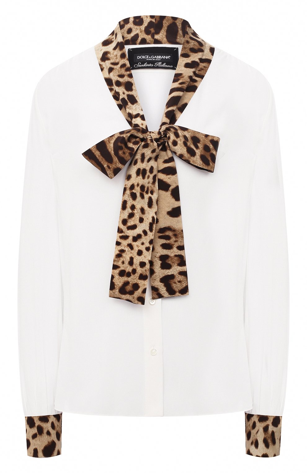 Блузка из вискозы и шелка Dolce & Gabbana