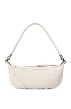 Женская сумка amira mini BY FAR белого цвета, арт. 22CRMINRSWHFLTMED | Фото 6 (Сумки-технические: Сумки top-handle; Материал: Натуральная кожа)