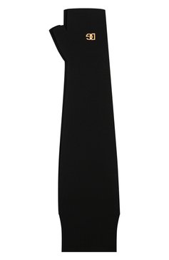 Мужские шерстяные митенки DOLCE & GABBANA черного цвета, арт. GXH28T/JBVL1 | Фото 1 (Материал: Текстиль, Шерсть; Кросс-КТ: Трикотаж; Материал сплава: Проставлено; Нос: Не проставлено)