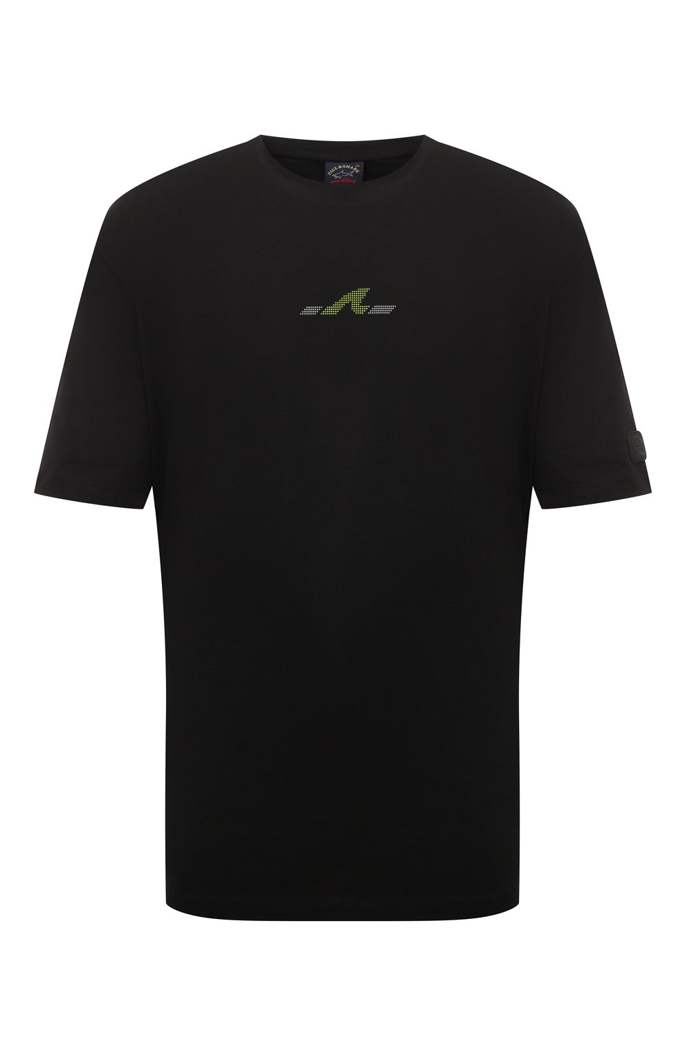 Хлопковая футболка Paul&Shark 13311663/3XL-6XL, цвет чёрный, размер 58