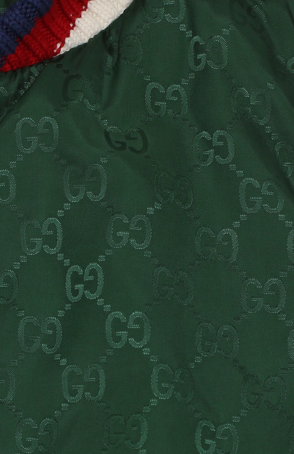 Детского ветровка с капюшоном GUCCI зеленого цвета, арт. 498475/XBC69 | Фото 3 (Кросс-КТ НВ: Ветровка; Статус проверки: Проверена категория)