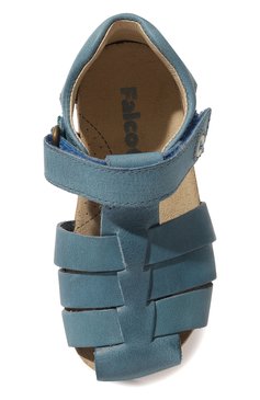 Детские кожаные сандалии FALCOTTO голубого цвета, арт. 1500736/01 | Фото 4 (Материал внутренний: Натуральная кожа)