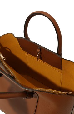 Женский сумка miastella large FURLA коричневого цвета, арт. WB00333/BX0053 | Фото 5 (Сумки-технические: Сумки-шопперы; Материал: Натуральная кожа; Ремень/цепочка: На ремешке; Размер: large)