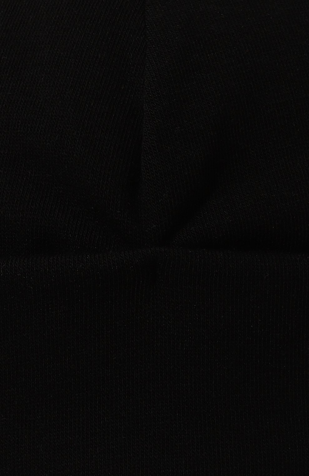Мужская шапка THOM KROM черного цвета, арт. CAP 55 | Фото 3 (Материал: Текстиль, Хлопок; Кросс-КТ: Трикотаж; Материал сплава: Проставлено; Нос: Не  проставлено)