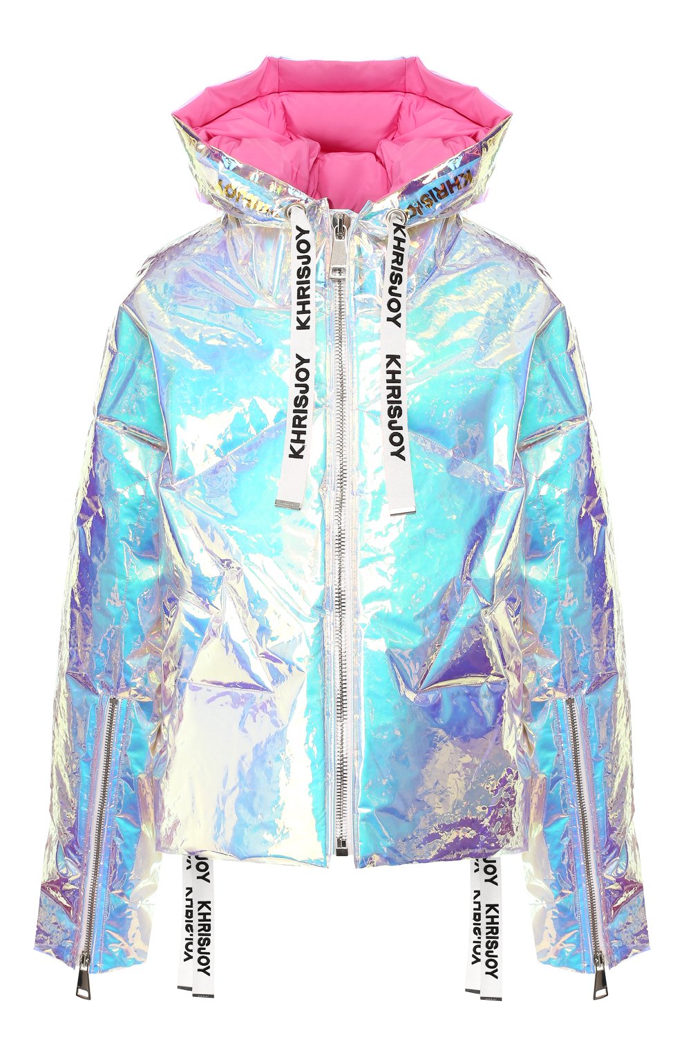 pink dolphin iridescent puffer