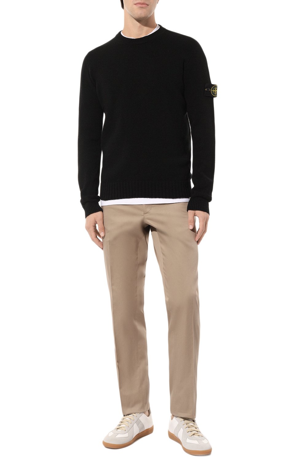 Шерстяной свитер Stone Island 7715524A3, цвет чёрный, размер 48 - фото 2