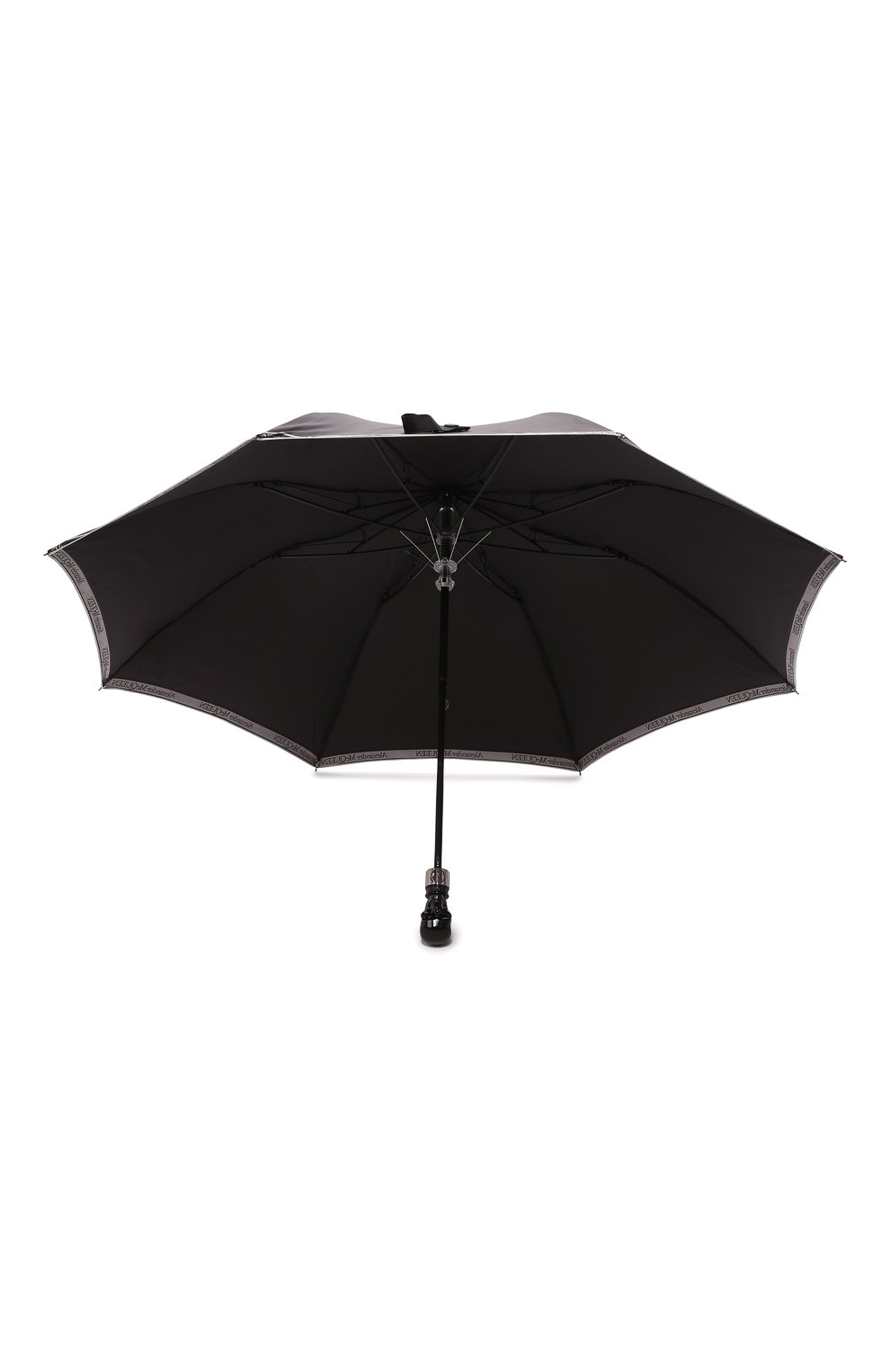 Мужской складной зонт ALEXANDER MCQUEEN черного цвета, арт. 557708/4A37Q | Фото 3 (Материал: Текстиль, Синтетический материал; Статус проверки: Проверена категория)