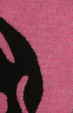 Женский шарф ALEXANDER MCQUEEN розового цвета, арт. 628294/3C78Q | Фот�о 2 (Материал: Текстиль, Шерсть, Синтетический материал)