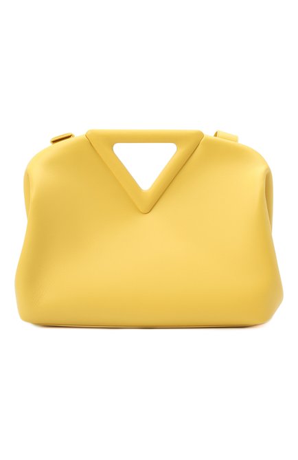 Женская сумка point medium BOTTEGA VENETA желтого цвета, арт. 652446/VCP40 | Фото 1 (Ремень/цепочка: На ремешке; Материал: Натуральная кожа; Сумки-технические: Сумки top-handle, Сумки через плечо; Размер: medium; Региональные ограничения белый список (Axapta Mercury): RU)