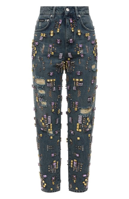 Женские джинсы DOLCE & GABBANA синего цвета по цене 1085000 руб., арт. FTBI2Z/G8FH2 | Фото 1