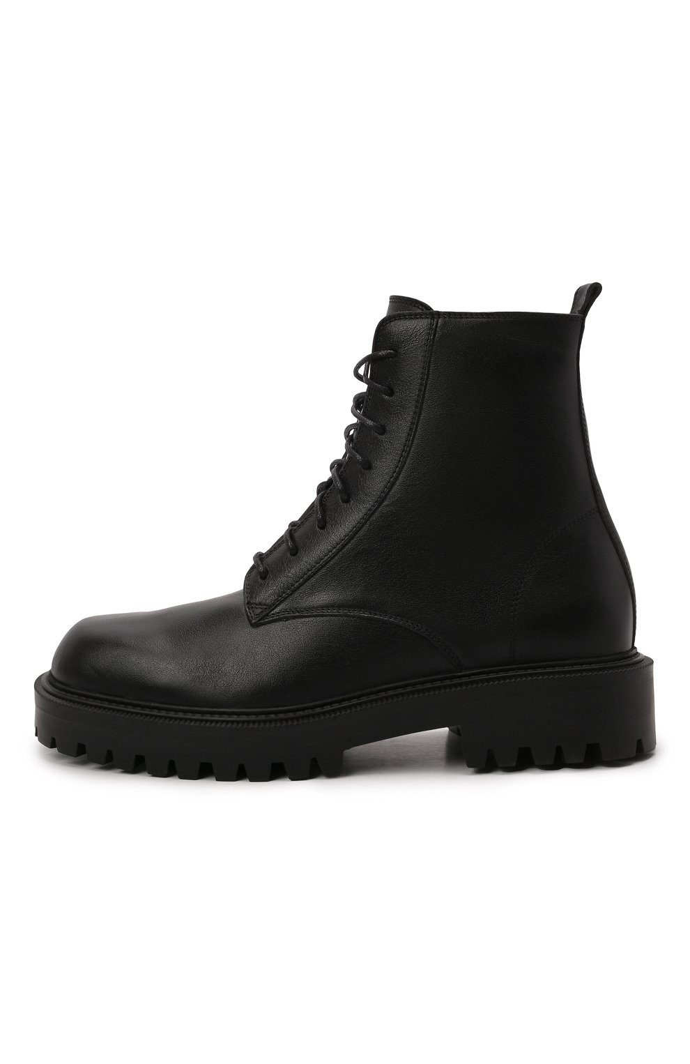Мужские кожаные ботинки VIC MATIE черного цвета, арт. 1W3061U.W90W890101 | Фото 3 (Материал утеплителя: Натуральный мех; Мужское Кросс-КТ: Ботинки-обувь; Подошва: Массивная)