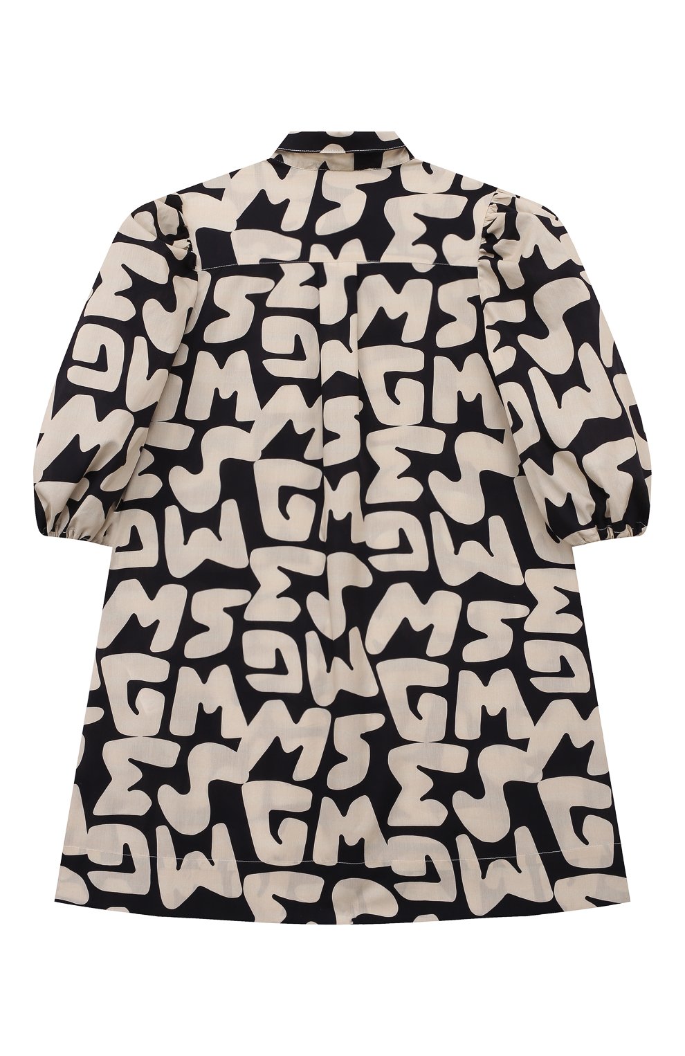 Хлопковое платье MSGM kids  MS029576 Фото 2
