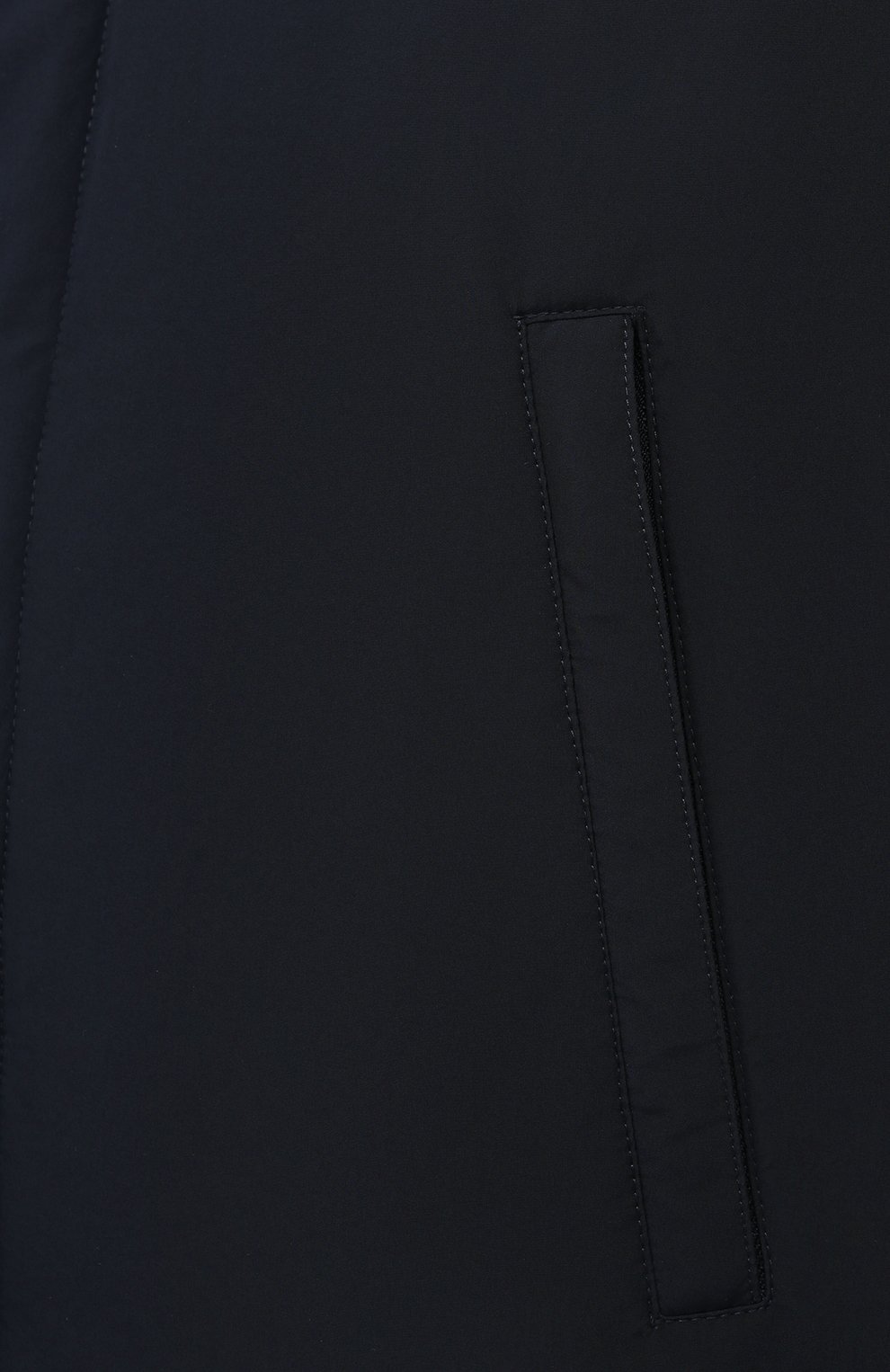 Мужская утепленная куртка GIMO'S темно-синего цвета, арт. 20AI.U.340.730 | Фото 5 (Кросс-КТ: Куртка; Рукава: Длинные; Длина (верхняя одежда): До середины бедра; Материал внешний: Синтетический материал; Мужское Кросс-КТ: утепленные куртки; Стили: Классический; Материал подклада: Синтетический материал)