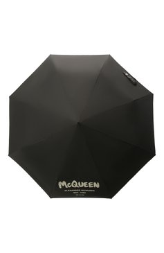 Женский зонт ALEXANDER MCQUEEN черного цвета, арт. 668707/3A71Q | Фото 1 (Материал: Текстиль, Синтетический материал)